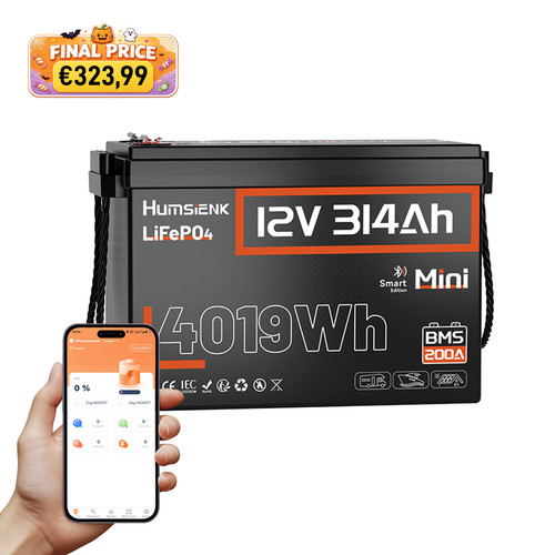12v lifepo4 akku - 314ah, 200a