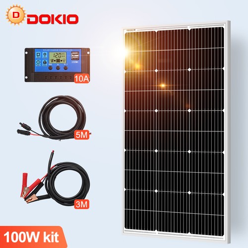 100 watt 12v solarpanel - 12v, set