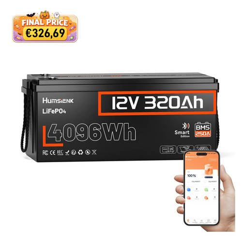 Lifepo4 300ah 12v - 300ah, bluetooth