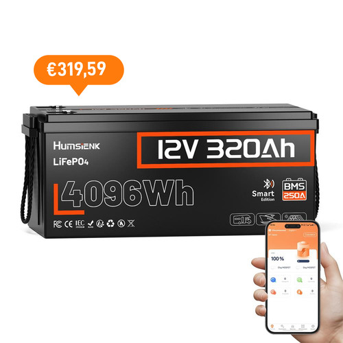 Lifepo4 300ah 12v bluetooth - 12v,