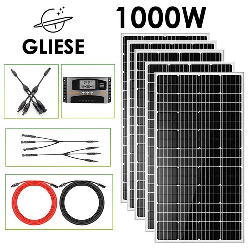200w 400w 1000w solarmodul set - 200w,