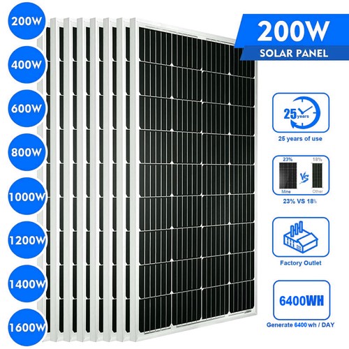 Solarmodul solarpanel 200w - solarmodul,