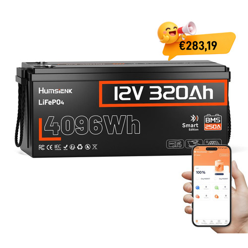 Lifepo4 300ah 12v - 12v, bluetooth